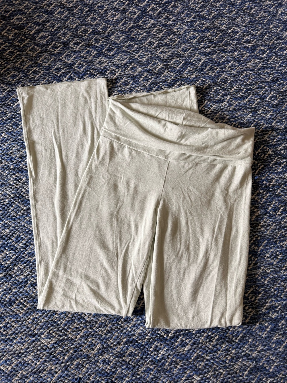 SKIMS Cotton Jersey Foldover Pants Spearmint